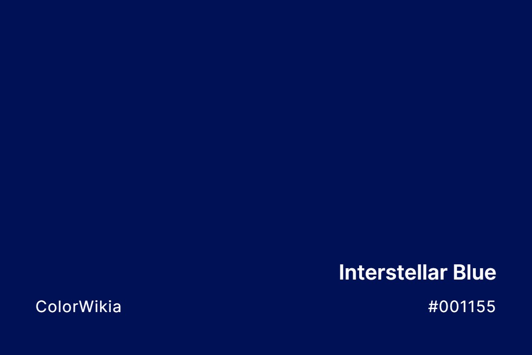 Interstellar Blue Color – #001155: Codes and Complete Breakdown