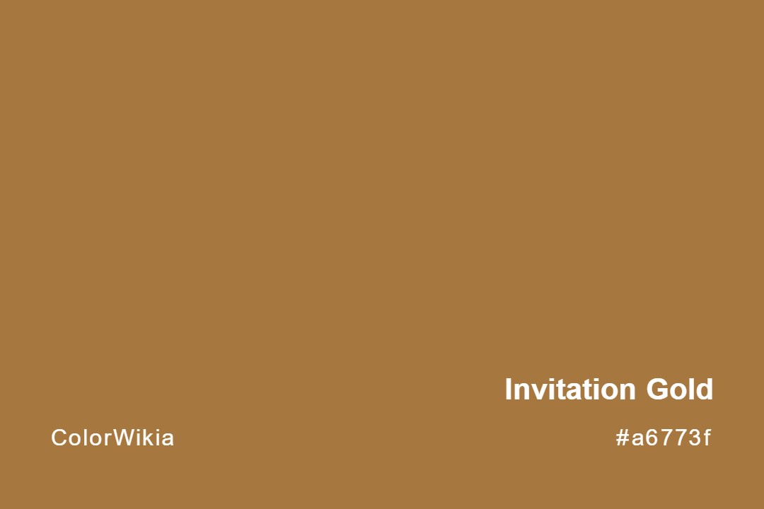 Invitation Gold Color – #a6773f: Codes and Complete Breakdown