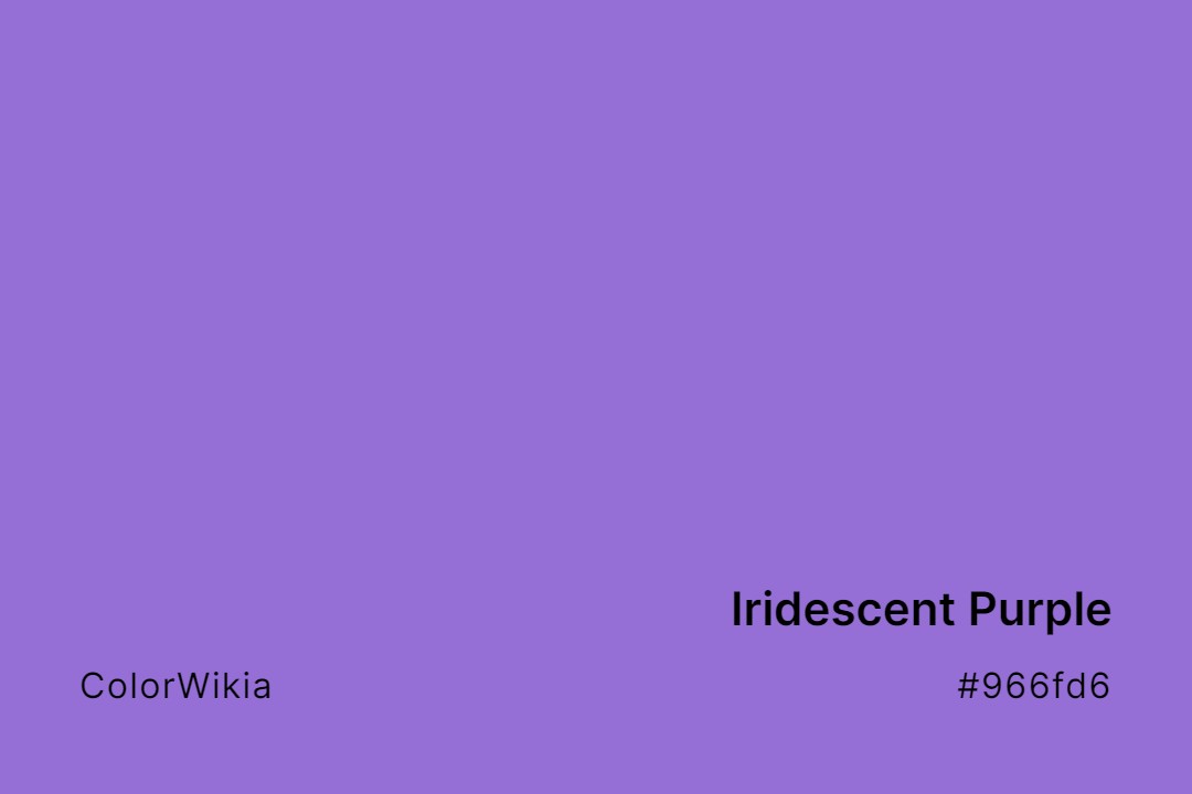 iridescent purple color 966fd6