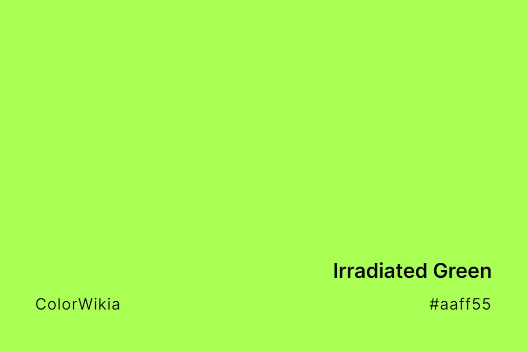 Irradiated Green Color – #aaff55: Codes and Complete Breakdown