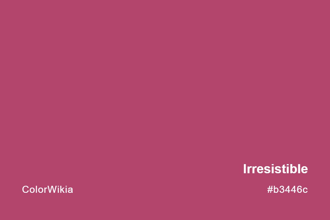 Irresistible Color – #b3446c: Codes and Complete Breakdown