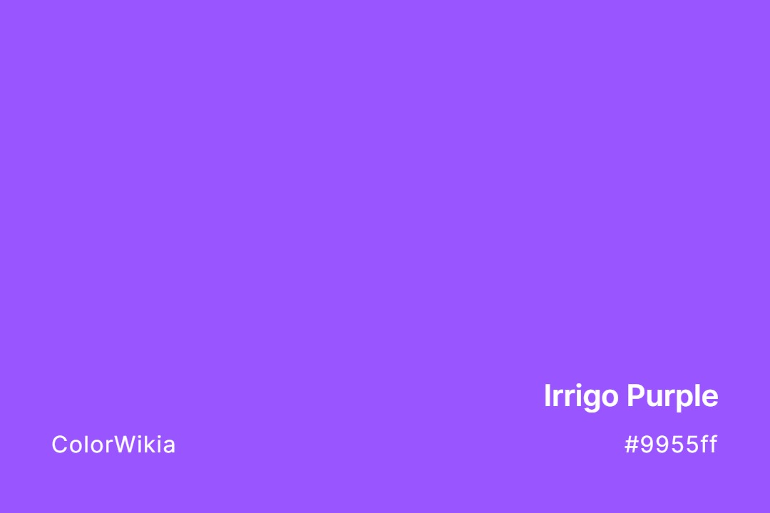 Irrigo Purple Color – #9955ff: Codes and Complete Breakdown