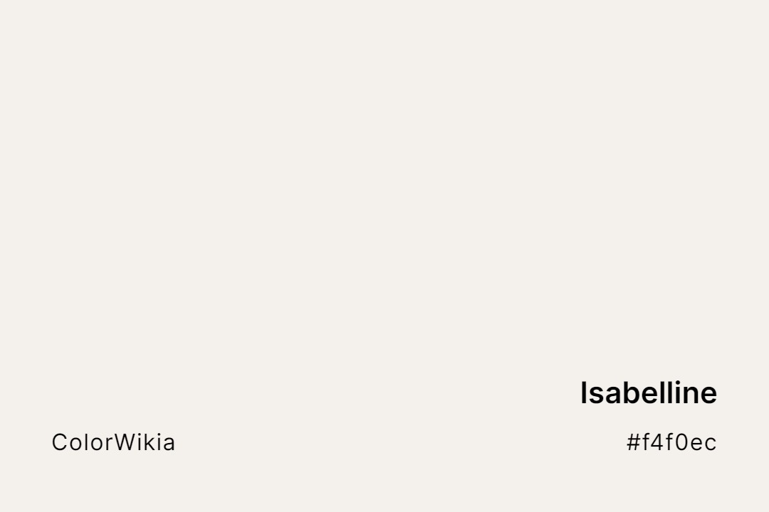 Isabelline Color – #f4f0ec: Codes and Complete Breakdown