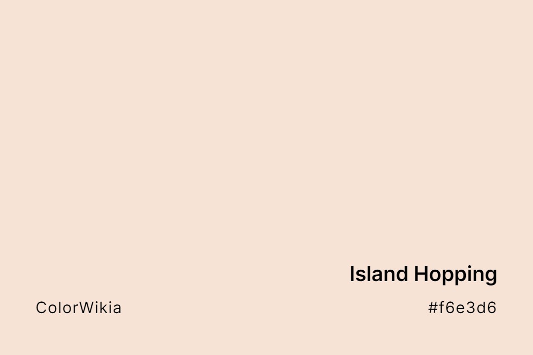 island hopping color f6e3d6