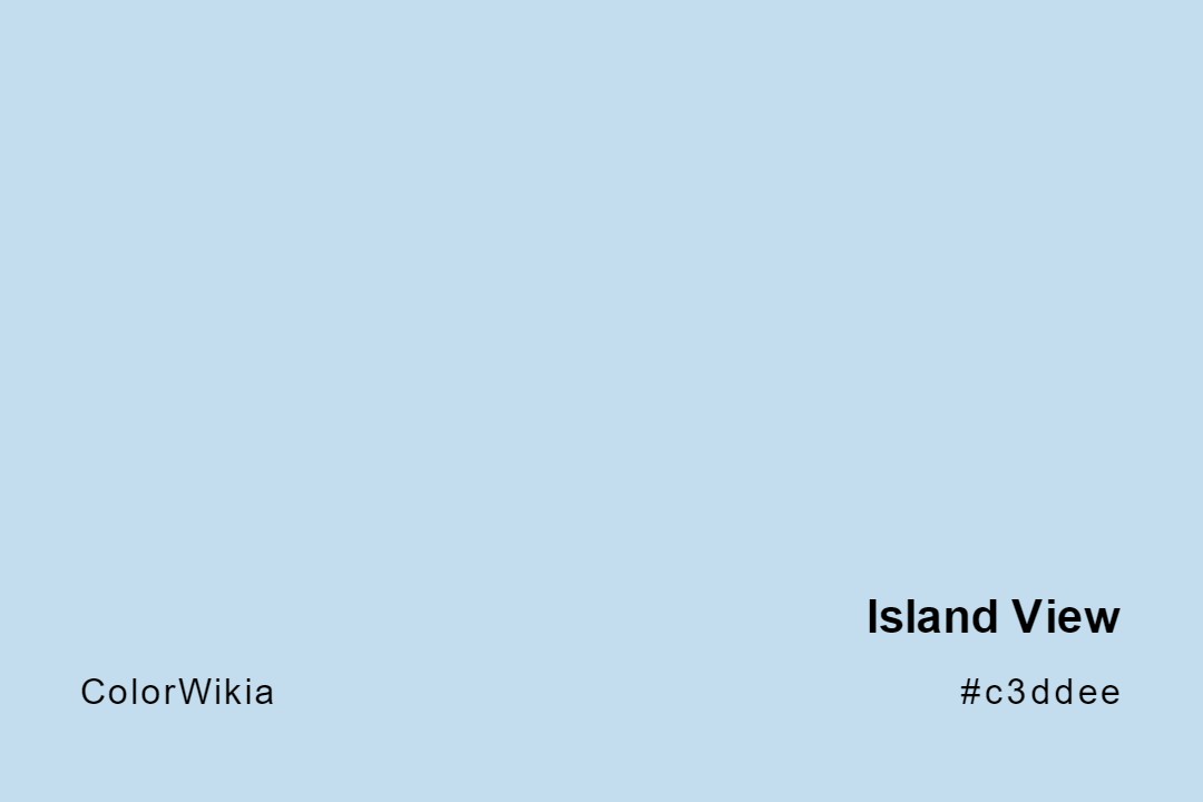 island view color c3ddee
