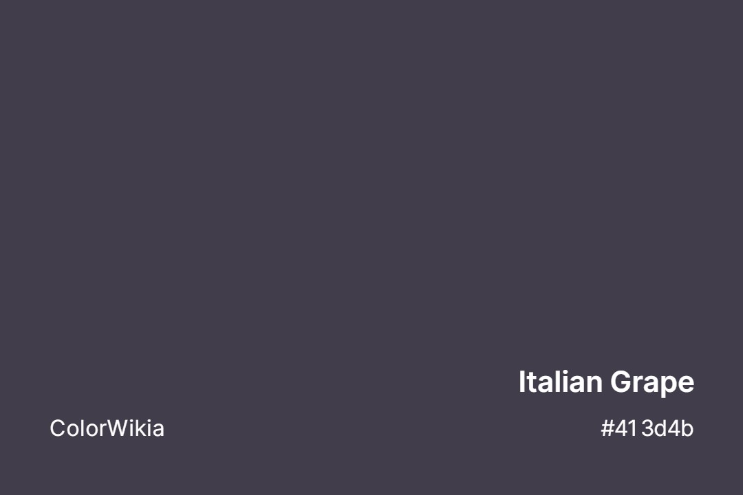 italian grape color 413d4b
