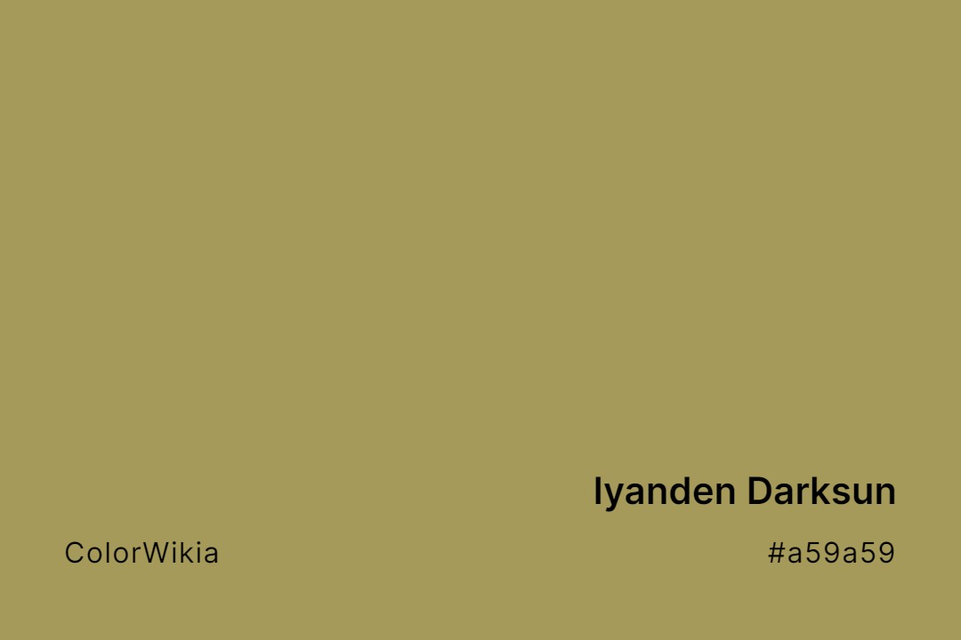 Iyanden Darksun Color – #a59a59: Codes and Complete Breakdown