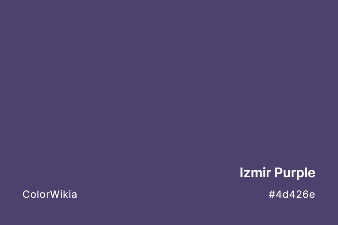 Izmir Purple Color – #4d426e: Codes and Complete Breakdown