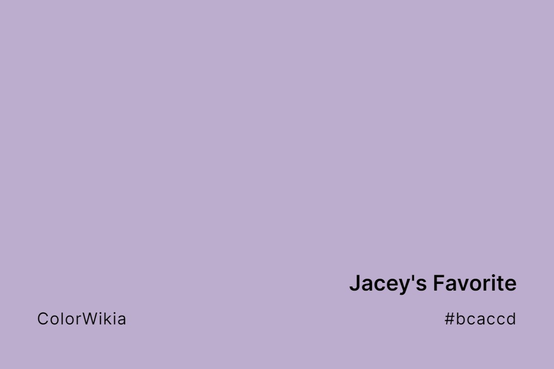 jaceys favorite color bcaccd
