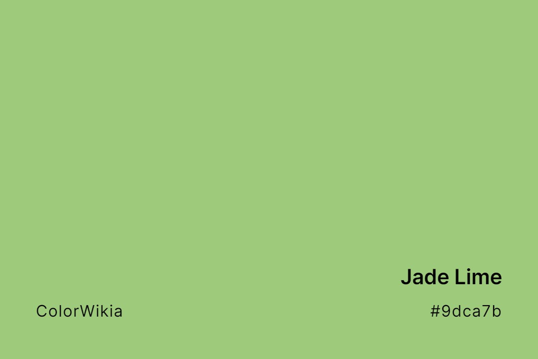 jade lime color 9dca7b