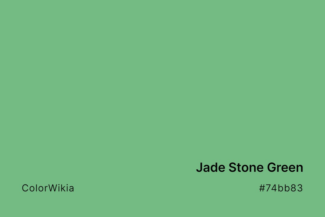 jade stone green color 74bb83