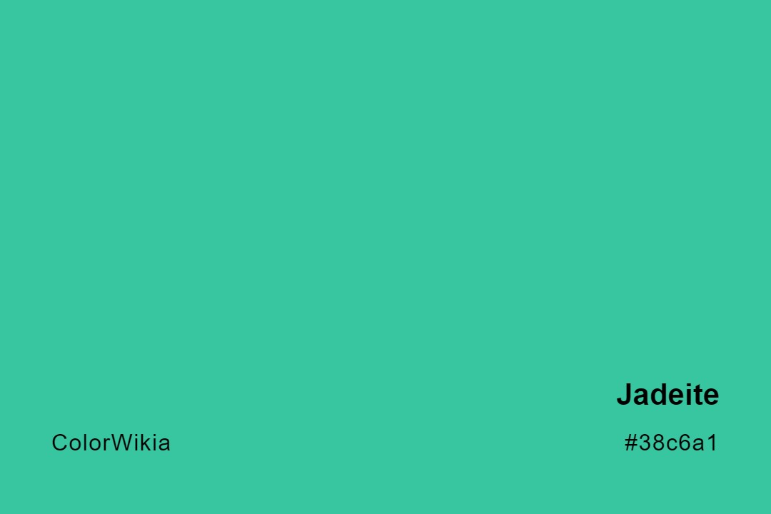 Jadeite Color – #38c6a1: Codes and Complete Breakdown