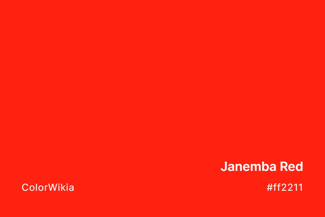 Janemba Red Color – #ff2211: Codes and Complete Breakdown