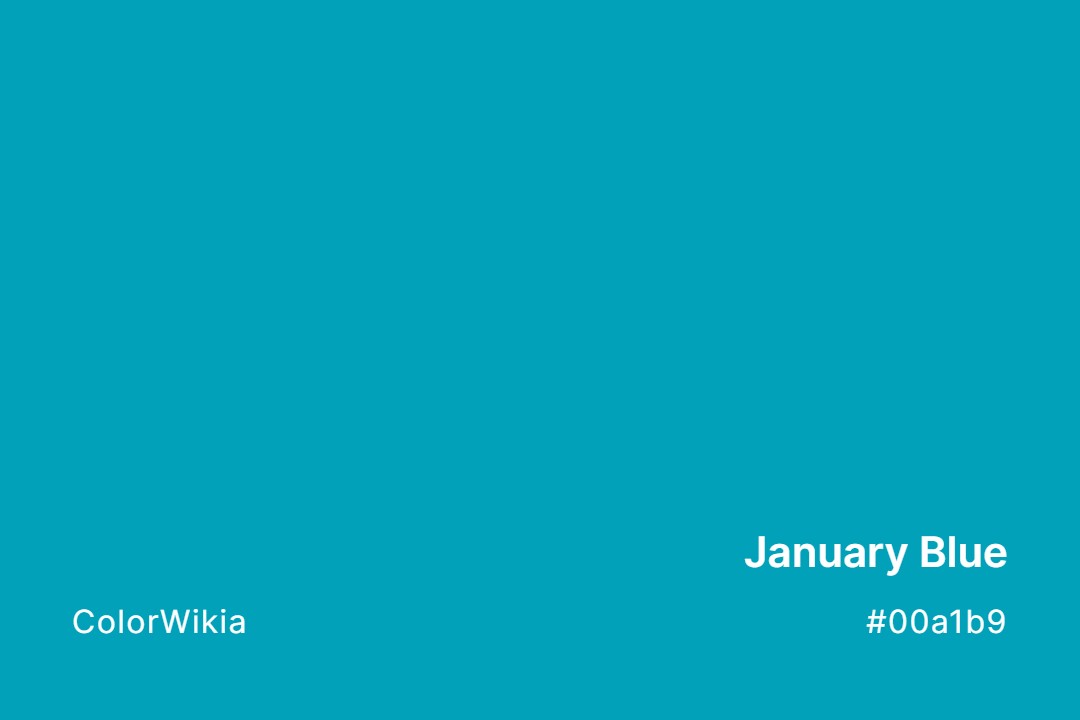 january blue color 00a1b9