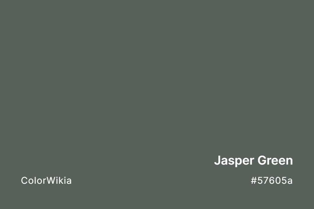 jasper green color 57605a
