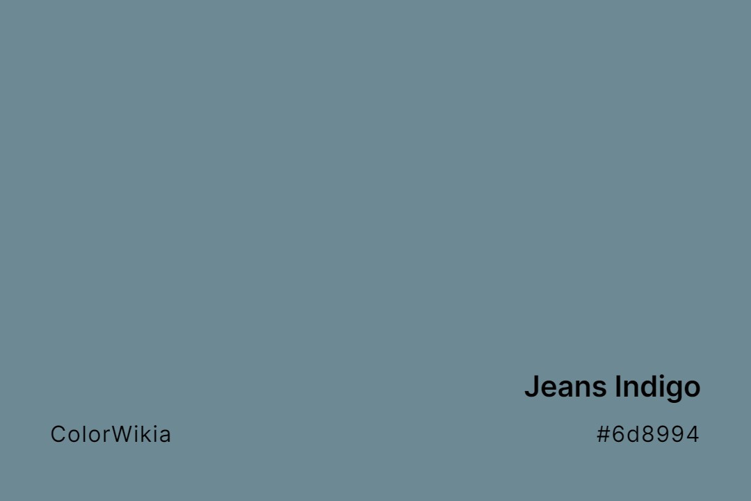 jeans indigo color 6d8994