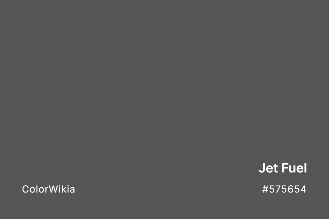 jet fuel color 575654