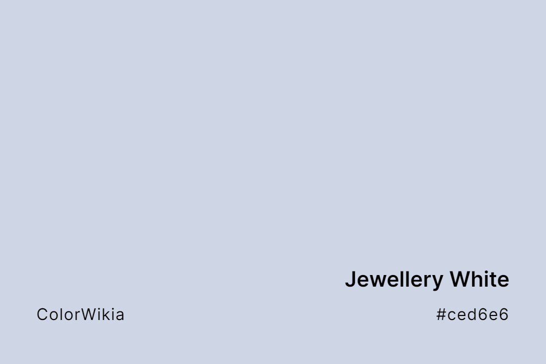 Jewellery White Color – #ced6e6: Codes and Complete Breakdown