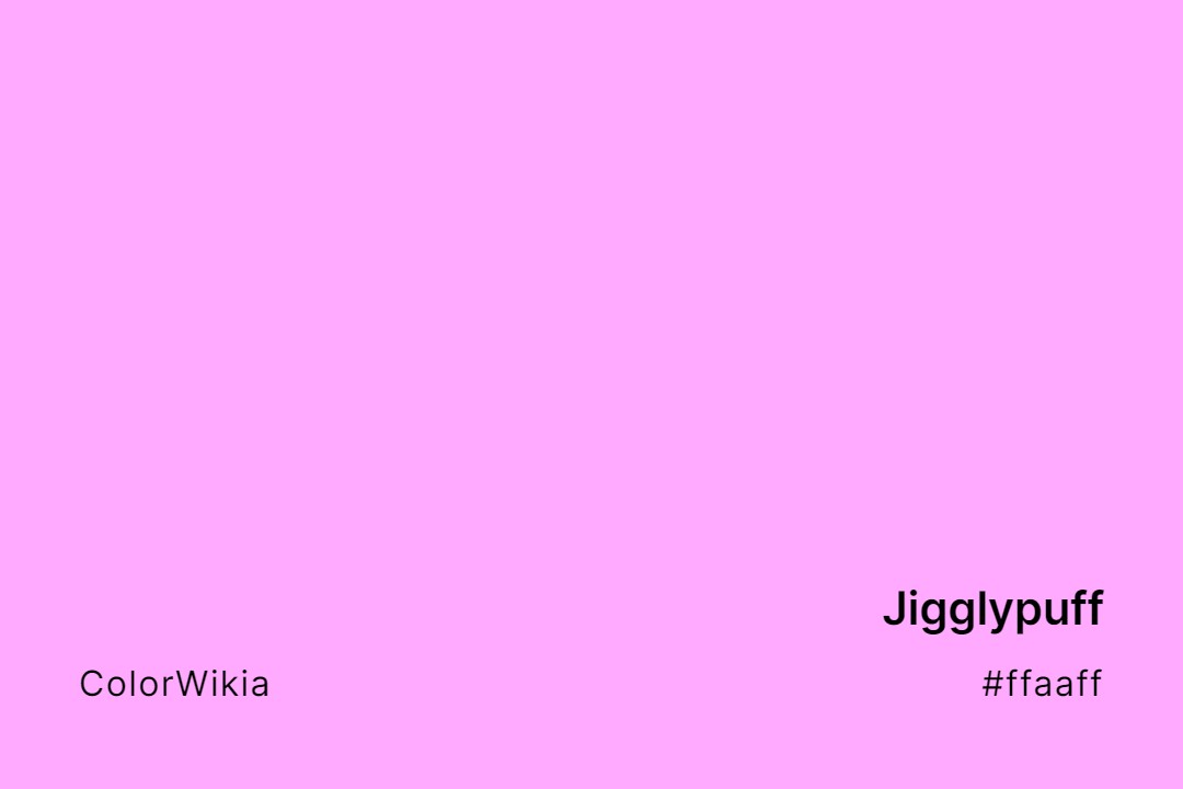 Jigglypuff Color – #ffaaff: Codes and Complete Breakdown