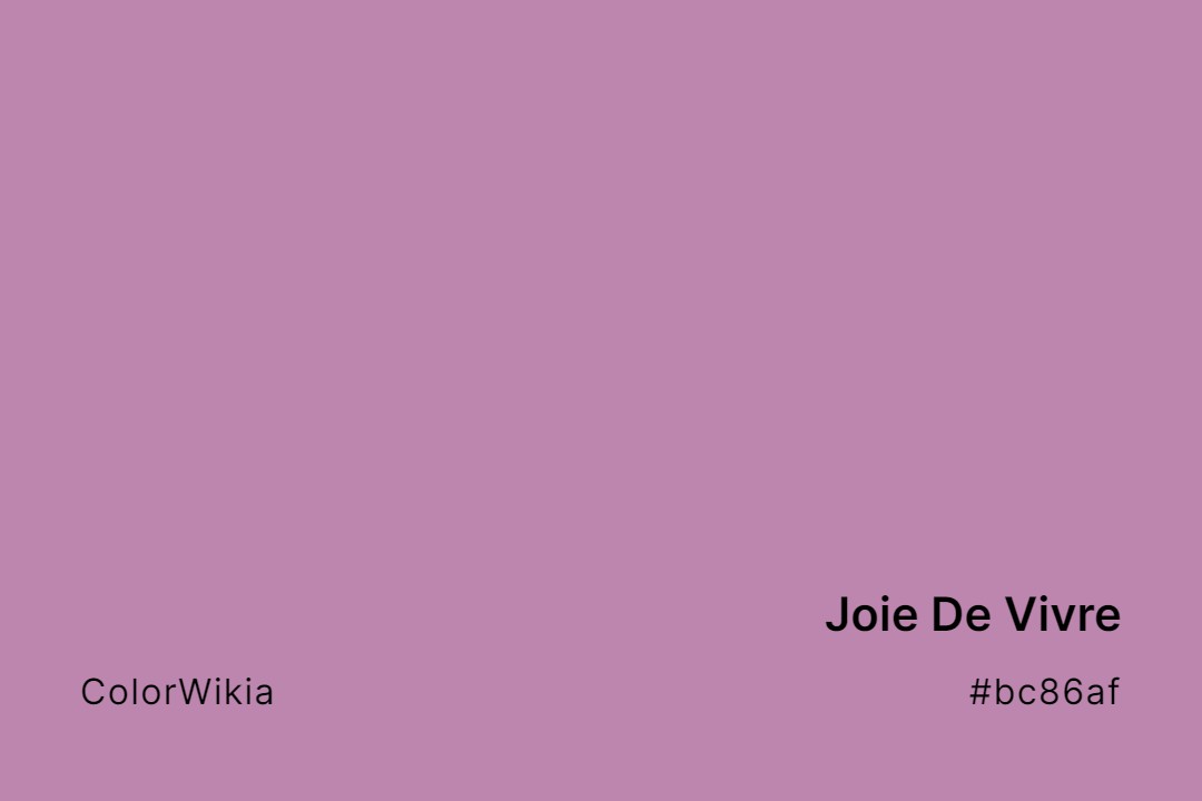 Joie De Vivre Color – #bc86af: Codes and Complete Breakdown