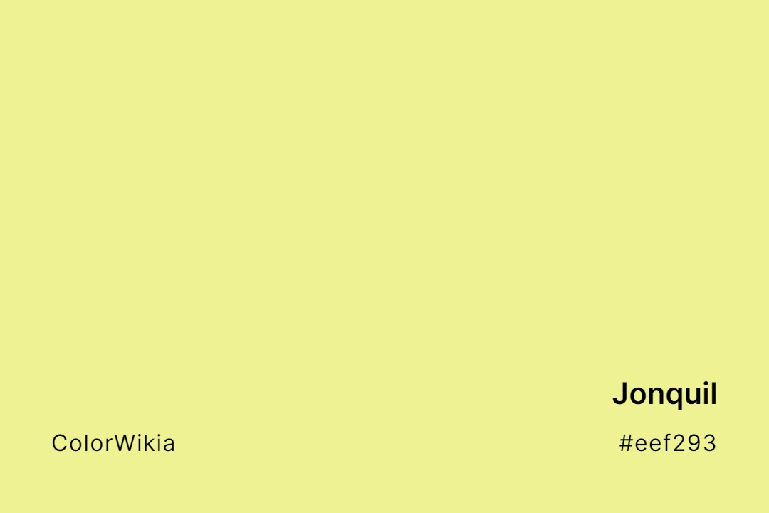 Jonquil Color – #eef293: Codes and Complete Breakdown