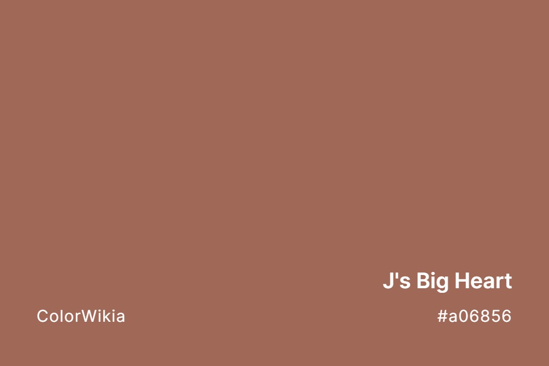 js big heart color a06856