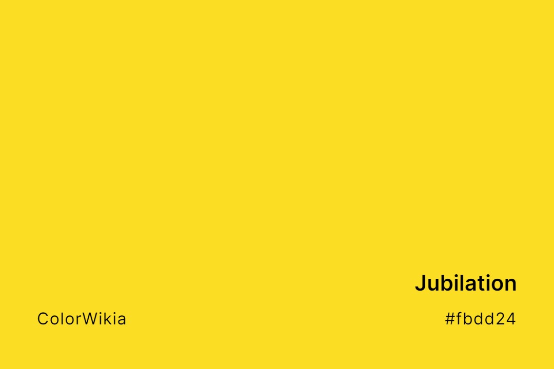 Jubilation Color – #fbdd24: Codes and Complete Breakdown