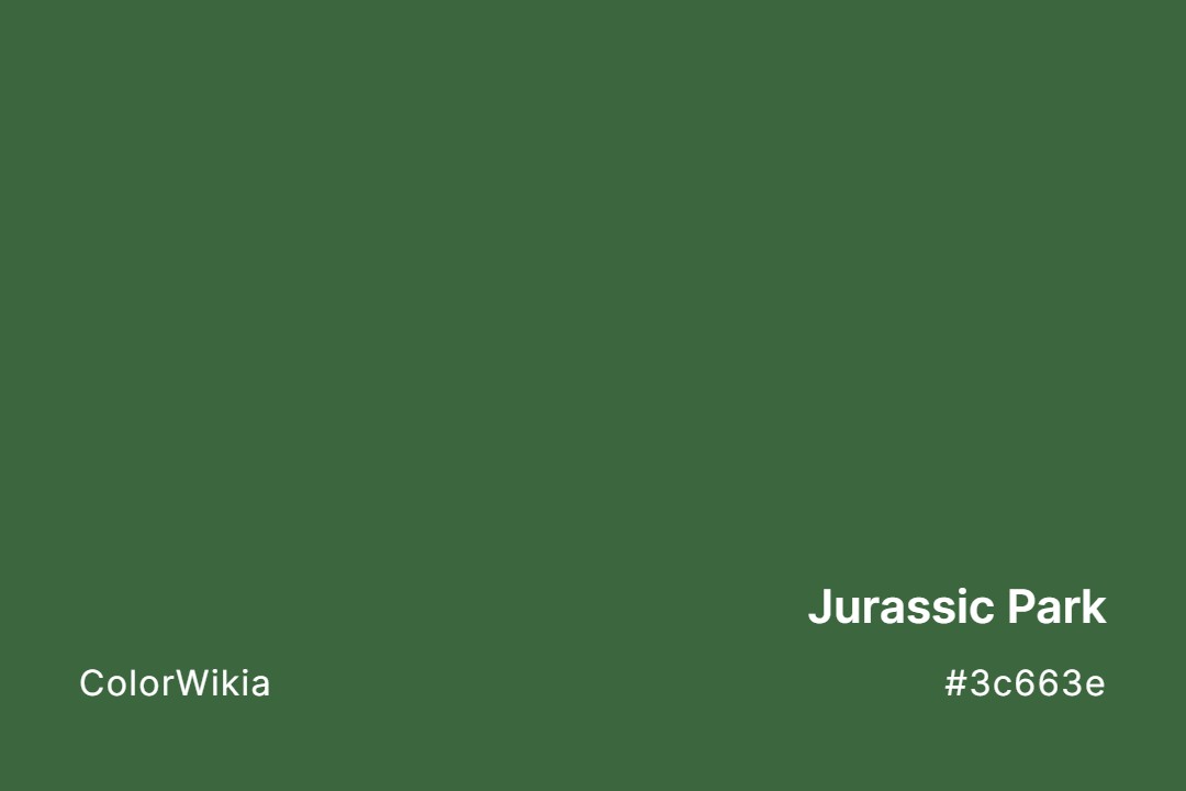 jurassic park color 3c663e