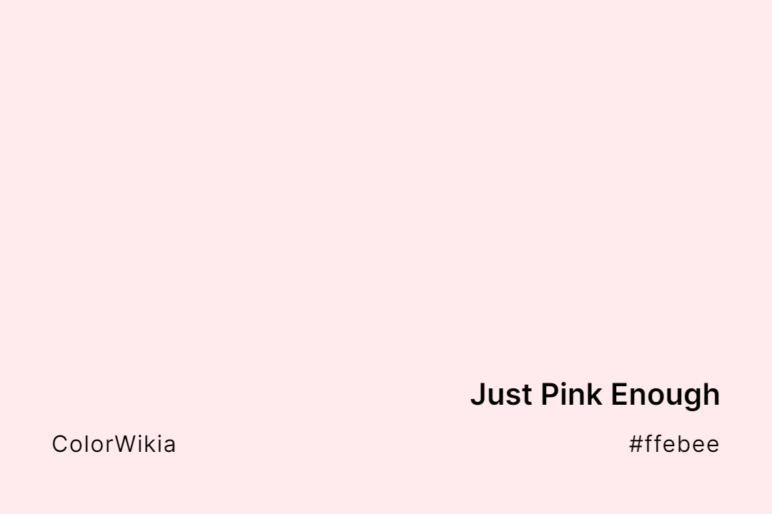 Just Pink Enough Color – #ffebee: Codes and Complete Breakdown