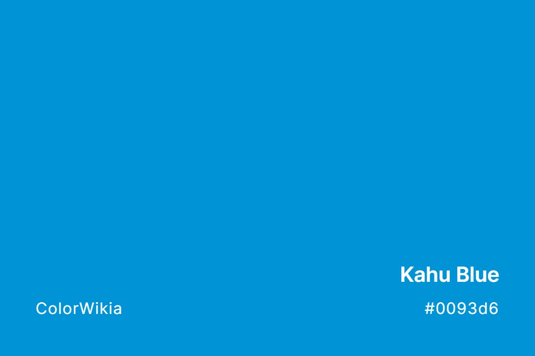 Kahu Blue Color – #0093d6: Codes and Complete Breakdown