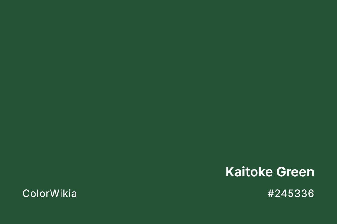 Kaitoke Green Color – #245336: Codes and Complete Breakdown