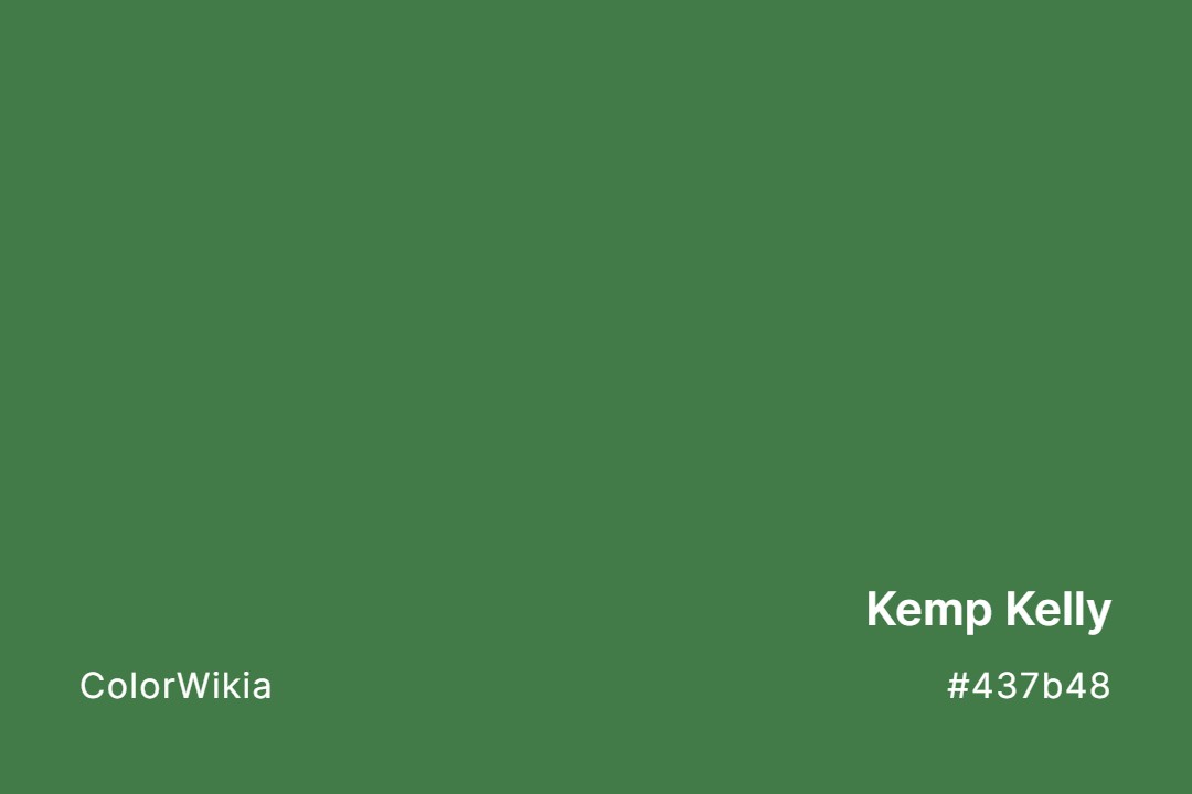 Kemp Kelly Color – #437b48: Codes and Complete Breakdown