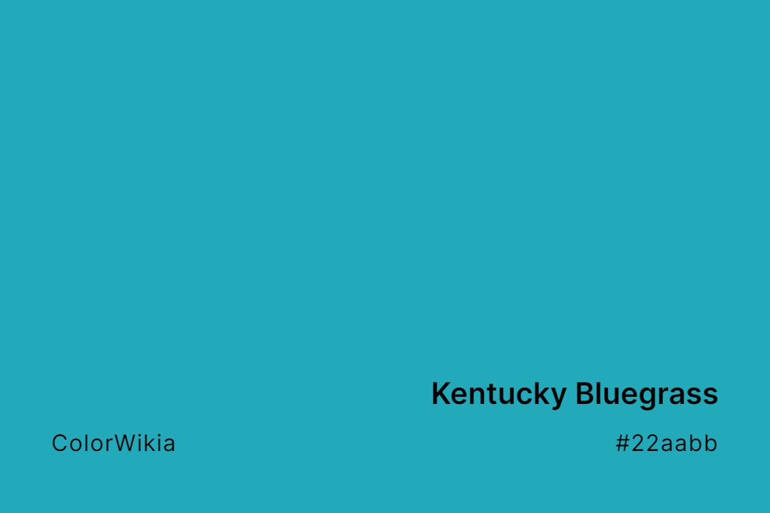 Kentucky Bluegrass Color – #22aabb: Codes and Complete Breakdown