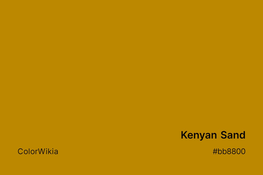 kenyan sand color bb8800