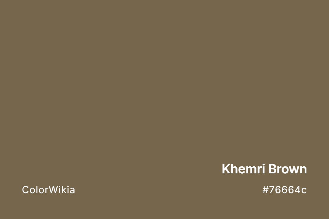 Khemri Brown Color – #76664c: Codes and Complete Breakdown
