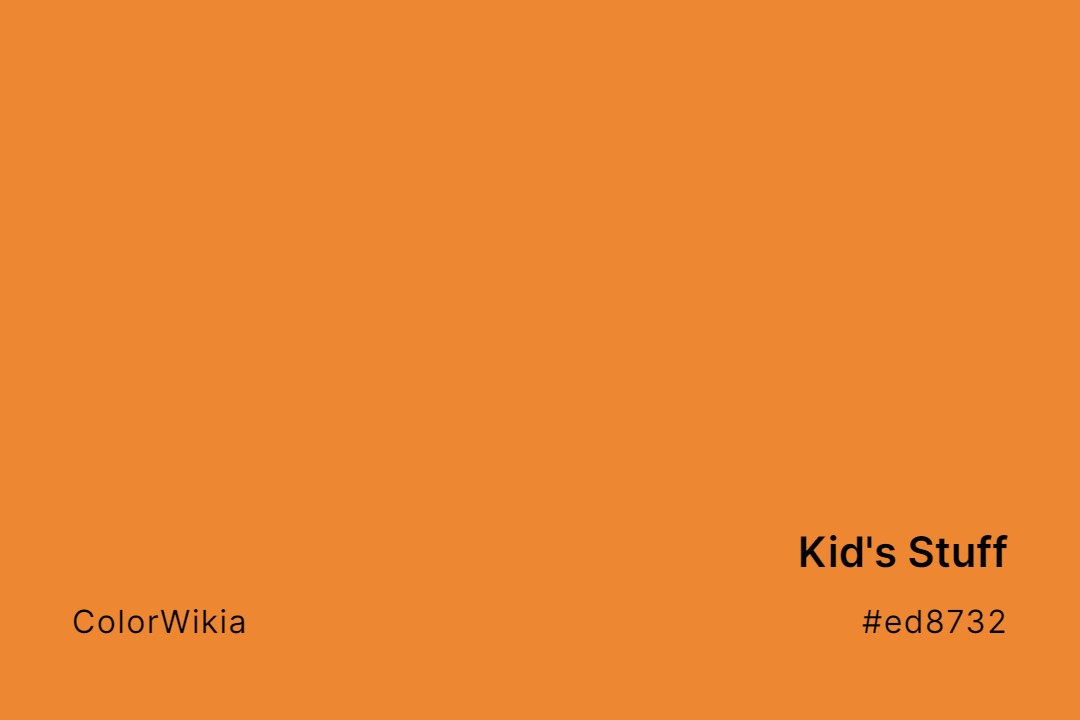 Kid’s Stuff Color – #ed8732: Codes and Complete Breakdown