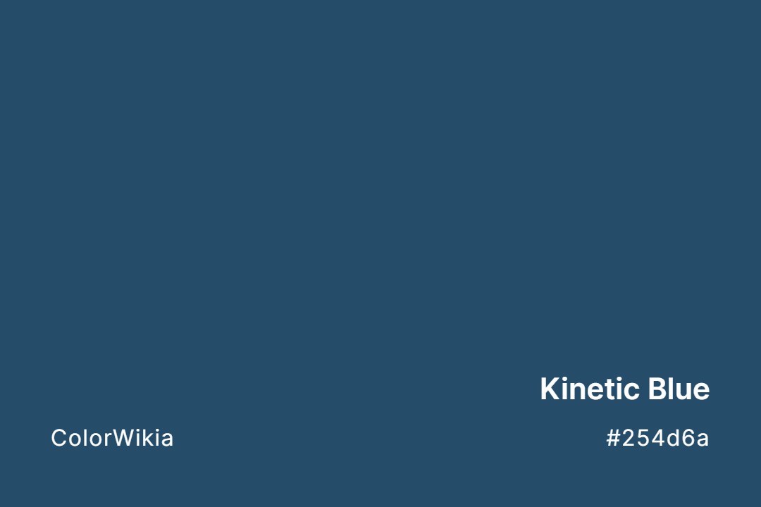 Kinetic Blue Color – #254d6a: Codes and Complete Breakdown