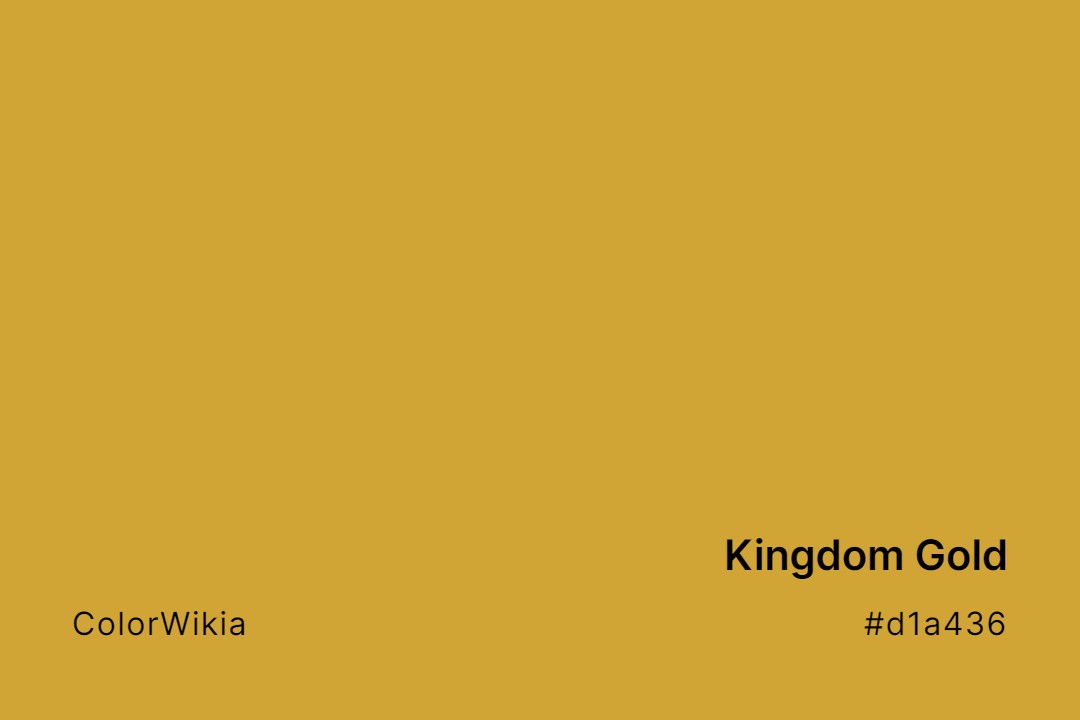 kingdom gold color d1a436