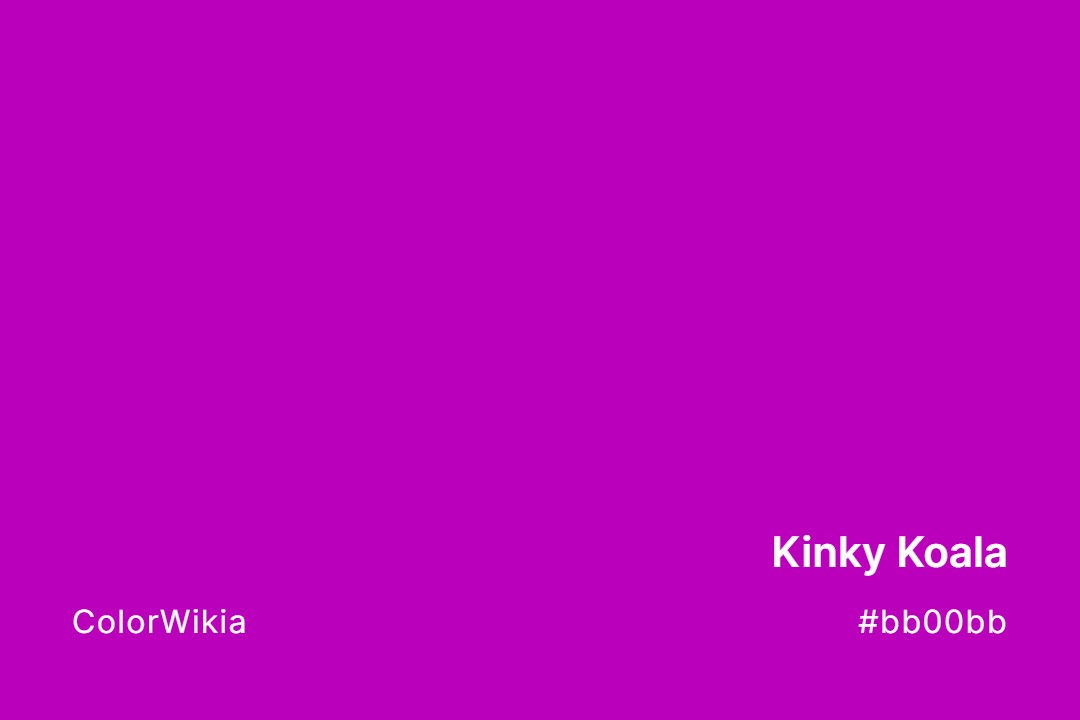 Kinky Koala Color – #bb00bb: Codes and Complete Breakdown