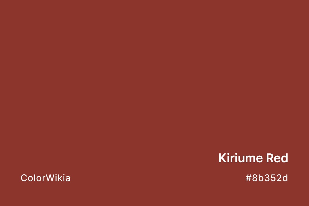 Kiriume Red Color – #8b352d: Codes and Complete Breakdown