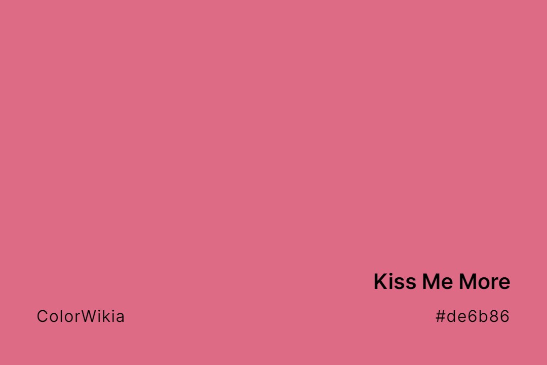 kiss me more color de6b86