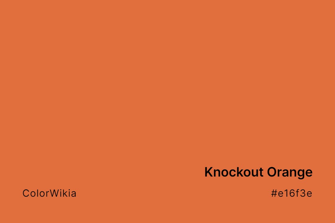 Knockout Orange Color – #e16f3e: Codes and Complete Breakdown