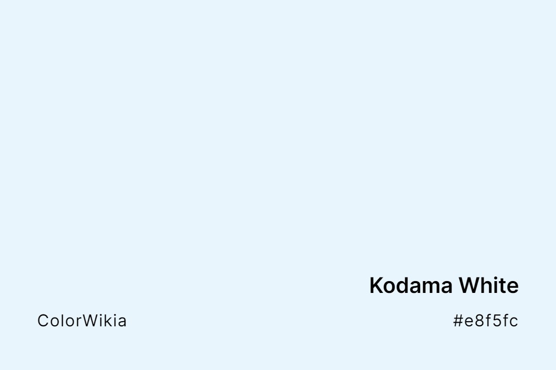 Kodama White Color – #e8f5fc: Codes and Complete Breakdown