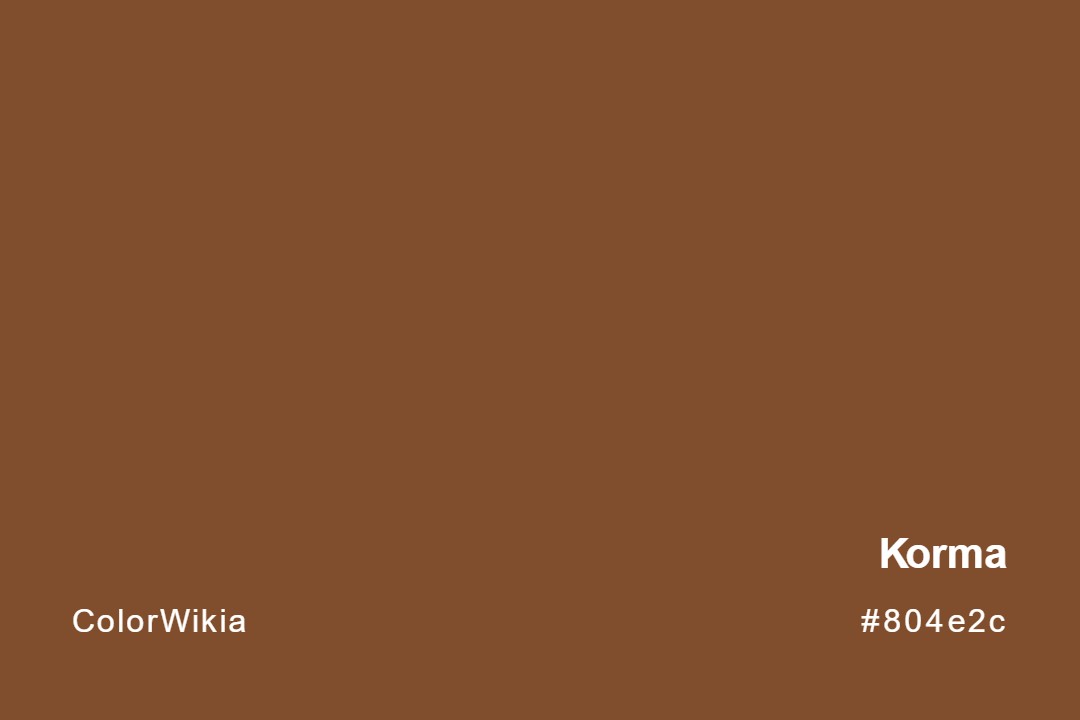 Korma Color – #804e2c: Codes and Complete Breakdown