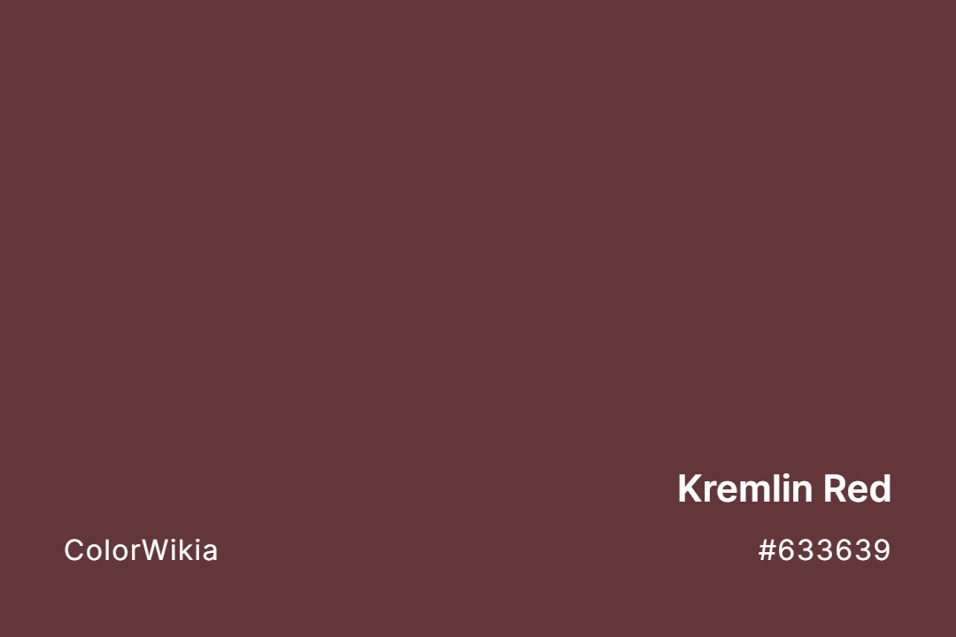 Kremlin Red Color – #633639: Codes and Complete Breakdown