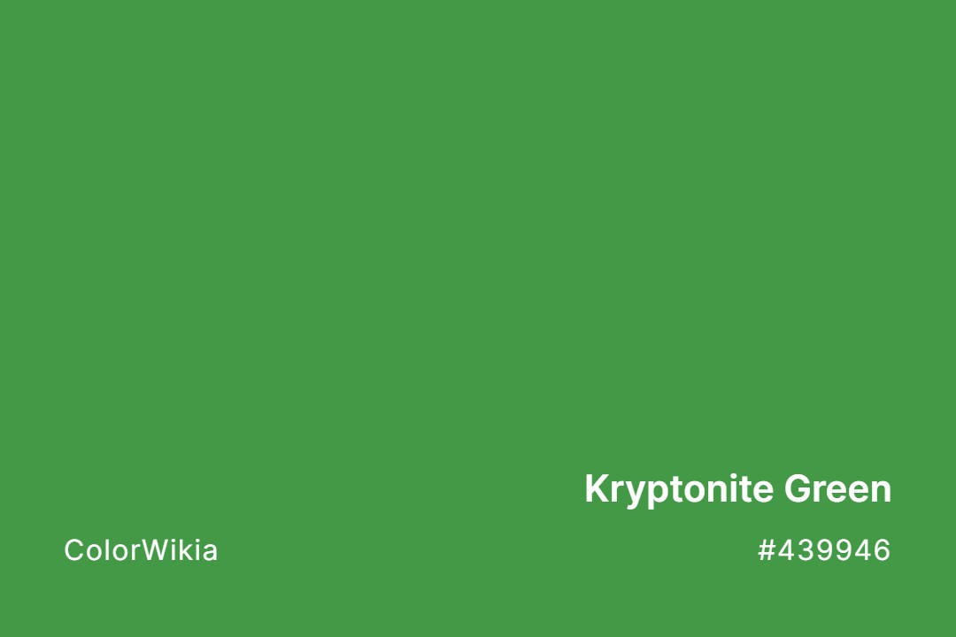 Kryptonite Green Color – #439946: Codes and Complete Breakdown