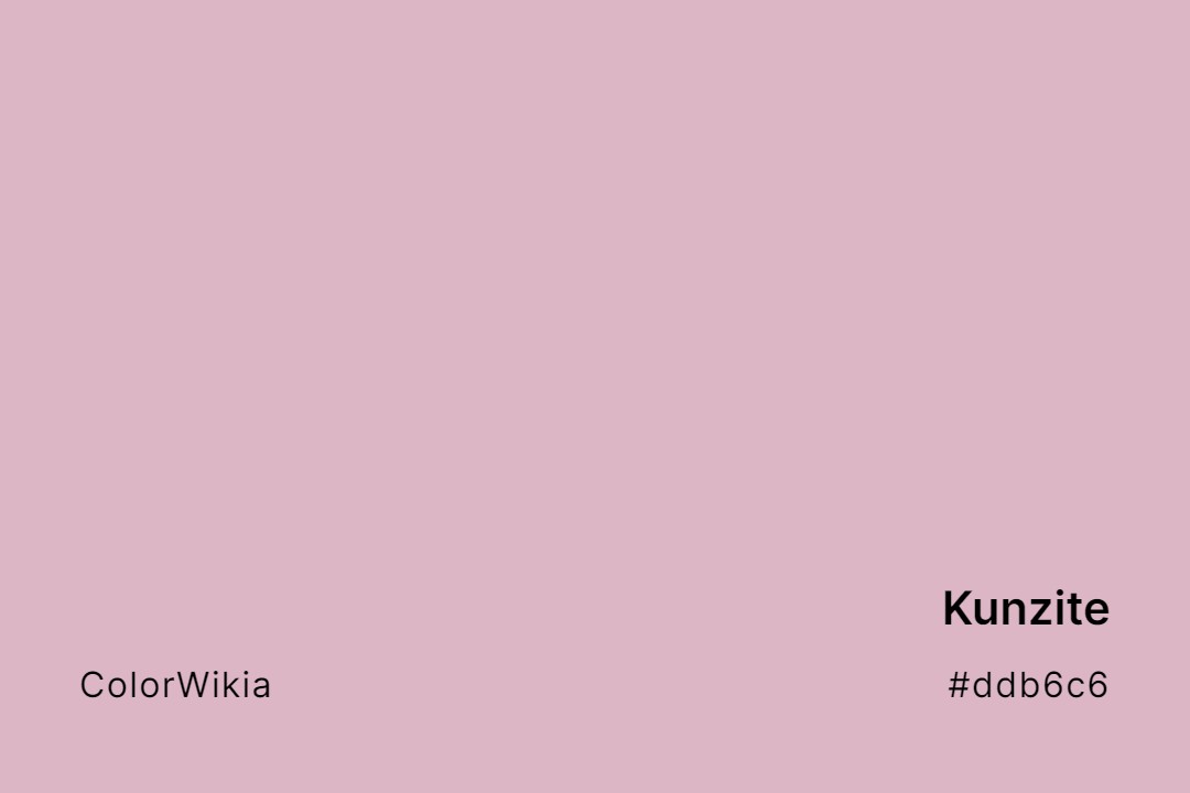 Kunzite Color – #ddb6c6: Codes and Complete Breakdown