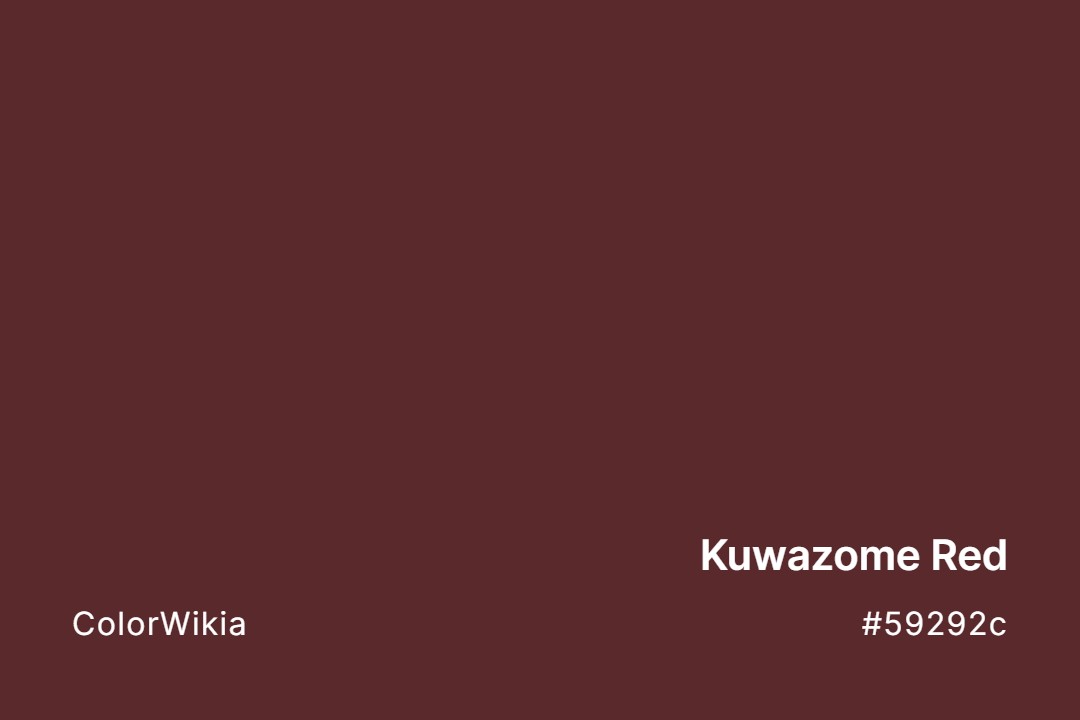 Kuwazome Red Color – #59292c: Codes and Complete Breakdown