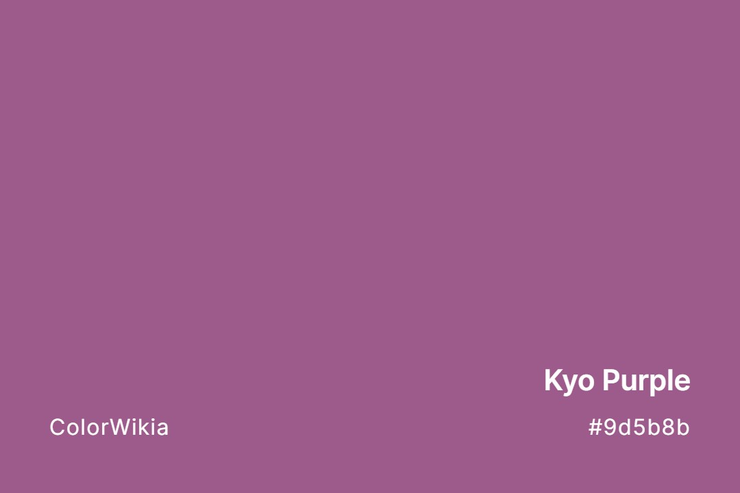 Kyo Purple Color – #9d5b8b: Codes and Complete Breakdown