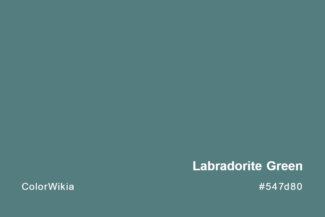 Labradorite Green Color – #547d80: Codes and Complete Breakdown